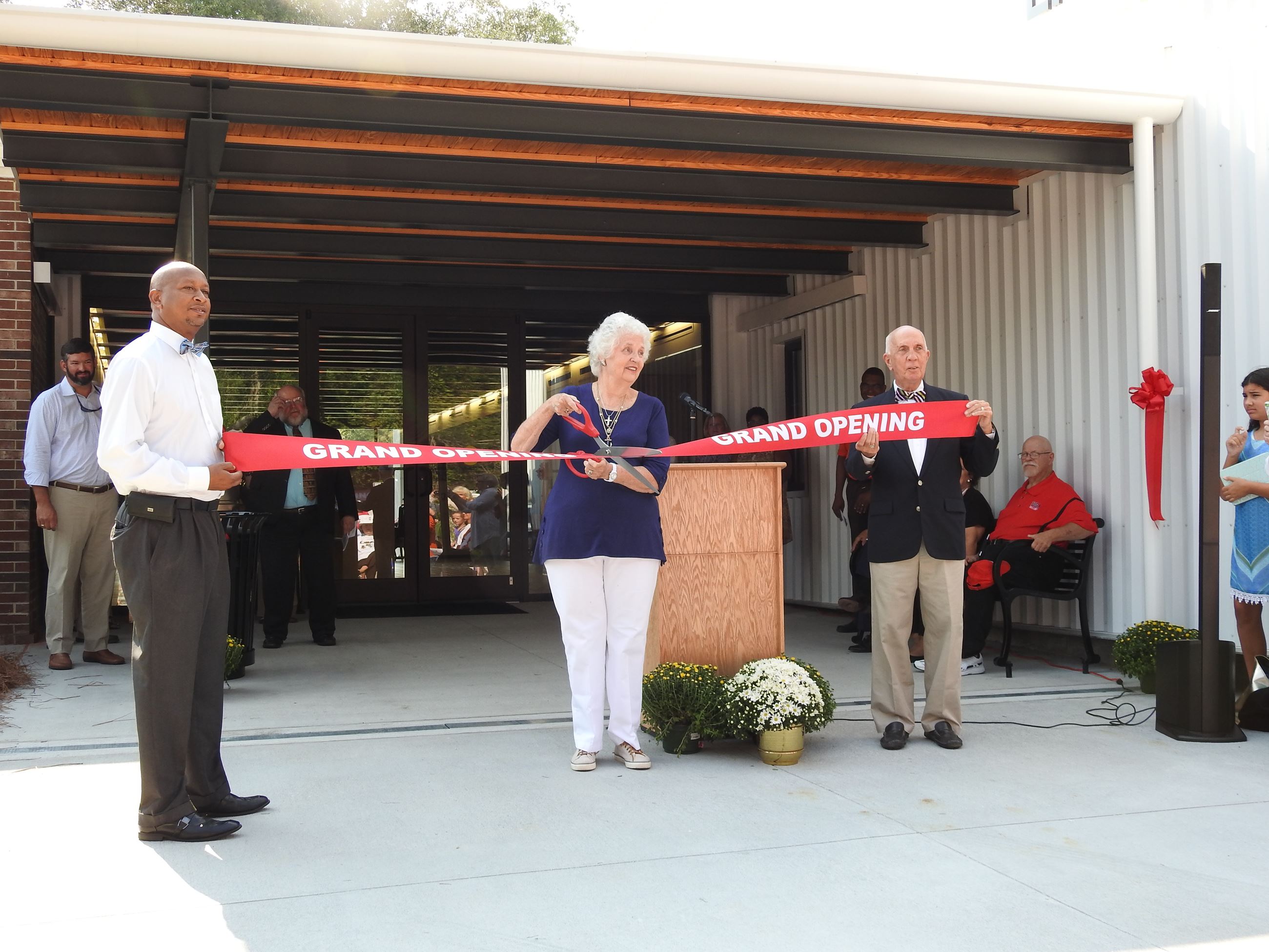 The cutting of the ribbon
